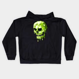 Radioactive Melting Skull Kids Hoodie